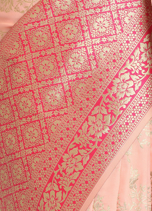 Mohey Women Graceful Light Pink Saree