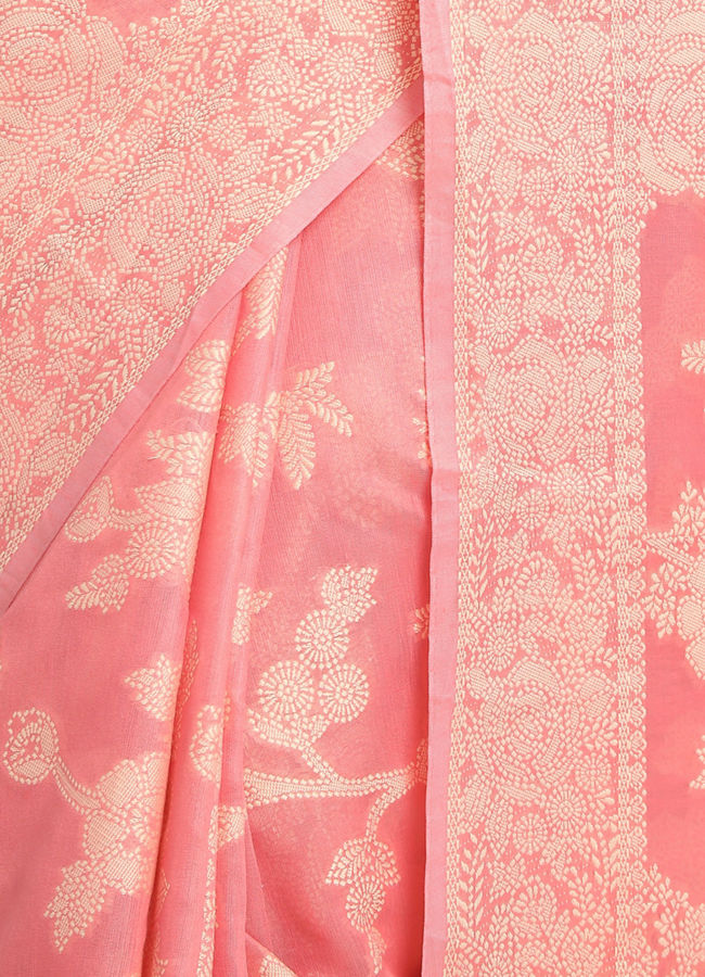 Mohey Women Perky Pink Saree