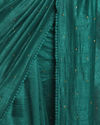 Mohey Women Decadent Dark Green Saree