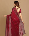 Mohey Women Delicate Wine Saree