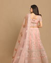 alt message - Mohey Women Elegant Pink Designer Lehenga image number 3