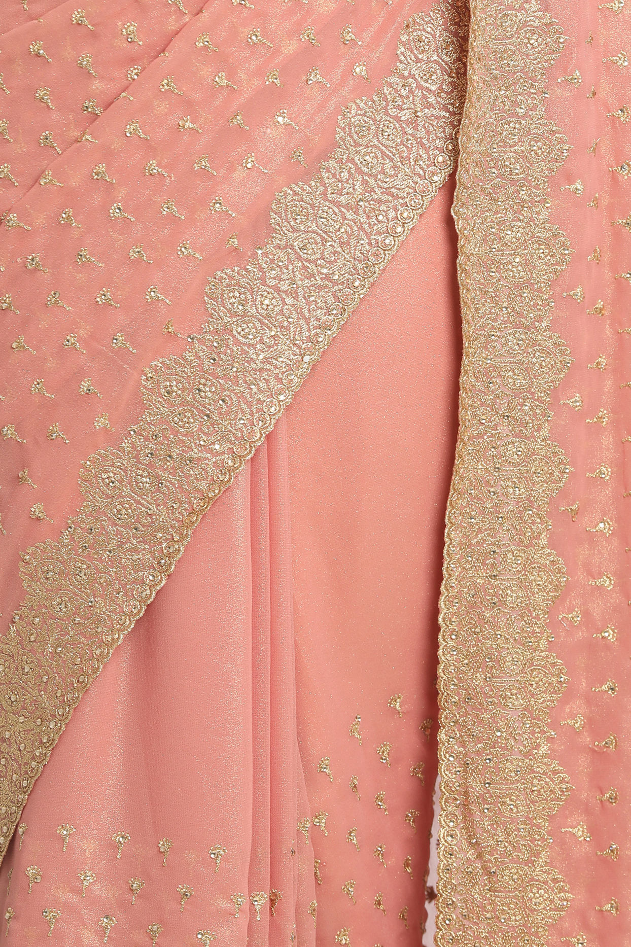 Georgeous Pink Saree image number 2