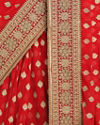Mohey Women Ravishing Red Saree