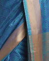 alt message - Mohey Women Glamorous Blue Designer Saree image number 2