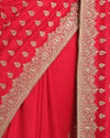 Mohey Women Enigmatic Rani Pink Saree