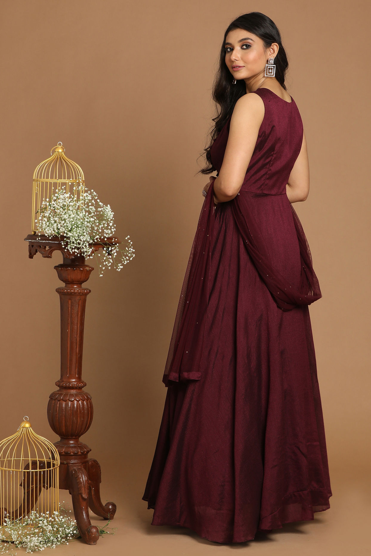 Mohey Women Georgeous Wine Gown