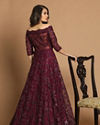 alt message - Mohey Women Off Shoulder Purple Gown image number 3