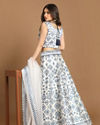 Mohey Women Elegant White Lehenga