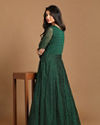 Mohey Women Classy Bottle Green Gown