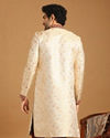 Manyavar Men Contemporary Biscuit Color Sherwani