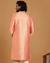 Manyavar Men Elegant Rani Pink Sherwani