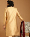 alt message - Manyavar Men Fawn Groom Sherwani image number 2