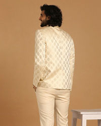 Manyavar Men Sober Light Hued Indo Western