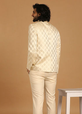 Manyavar Men Sober Light Hued Indo Western