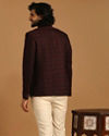 Manyavar Men Attractive Maroon Indo Western