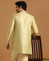 alt message - Manyavar Men Charismatic Green Indo Western image number 2