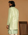 Manyavar Men Playful Green Indo Western Set