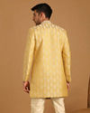 alt message - Manyavar Men Bright Yellow Indo Western image number 1