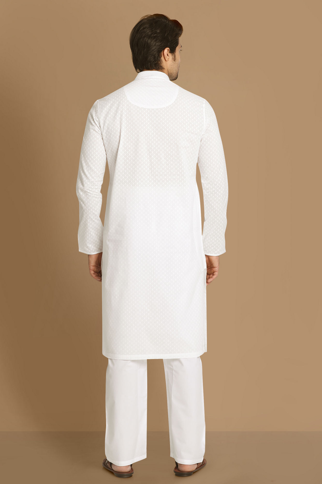 Manyavar Men Classic White Kurta Set