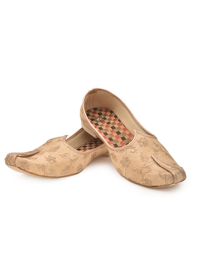 Manyavar Men Elegant Biscuit Jooti