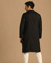 Manyavar Men Casual Black Kurta
