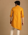 alt message - Manyavar Men Boota Work Light Orange Kurta image number 2