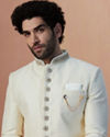 Manyavar Men Sesame White Indo Western image number 0