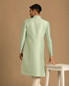 alt message - Manyavar Men Opal Green Sherwani image number 2