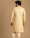 Manyavar Men Nouvelle Beige Sherwani