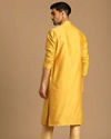 Manyavar Men Smart Fit Mustard Kurta Set