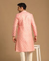 Manyavar Men Pastel Pink Kurta Set