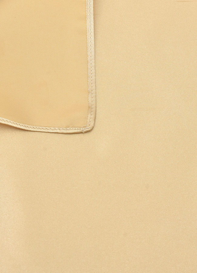 Manyavar Men Satin Fawn Pocket Square