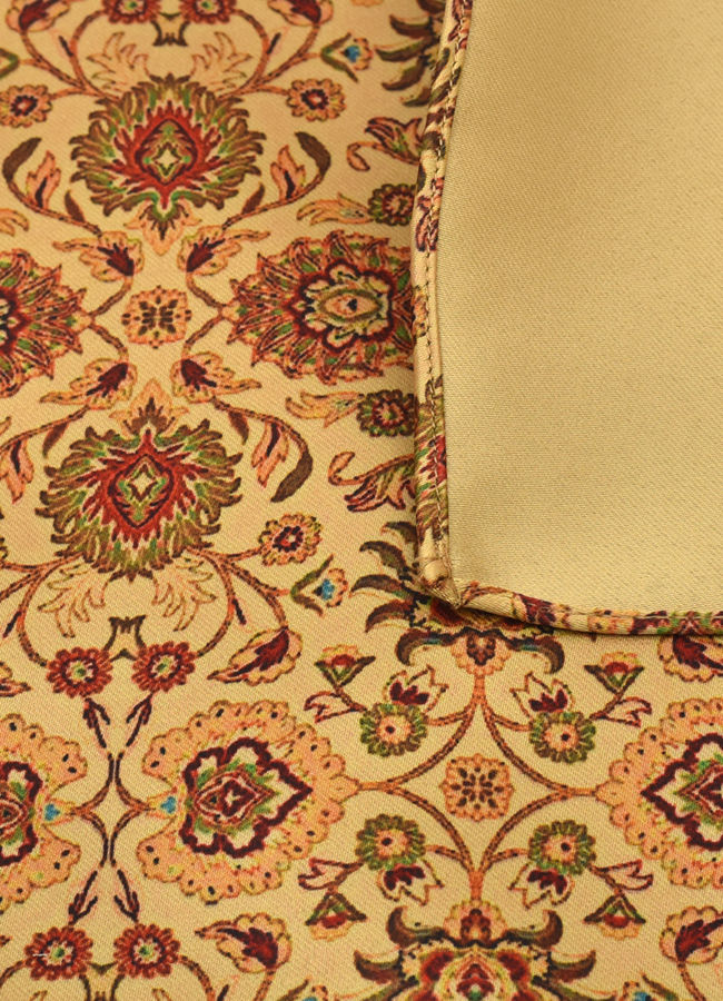 Manyavar Men Light Orange Pocket Square