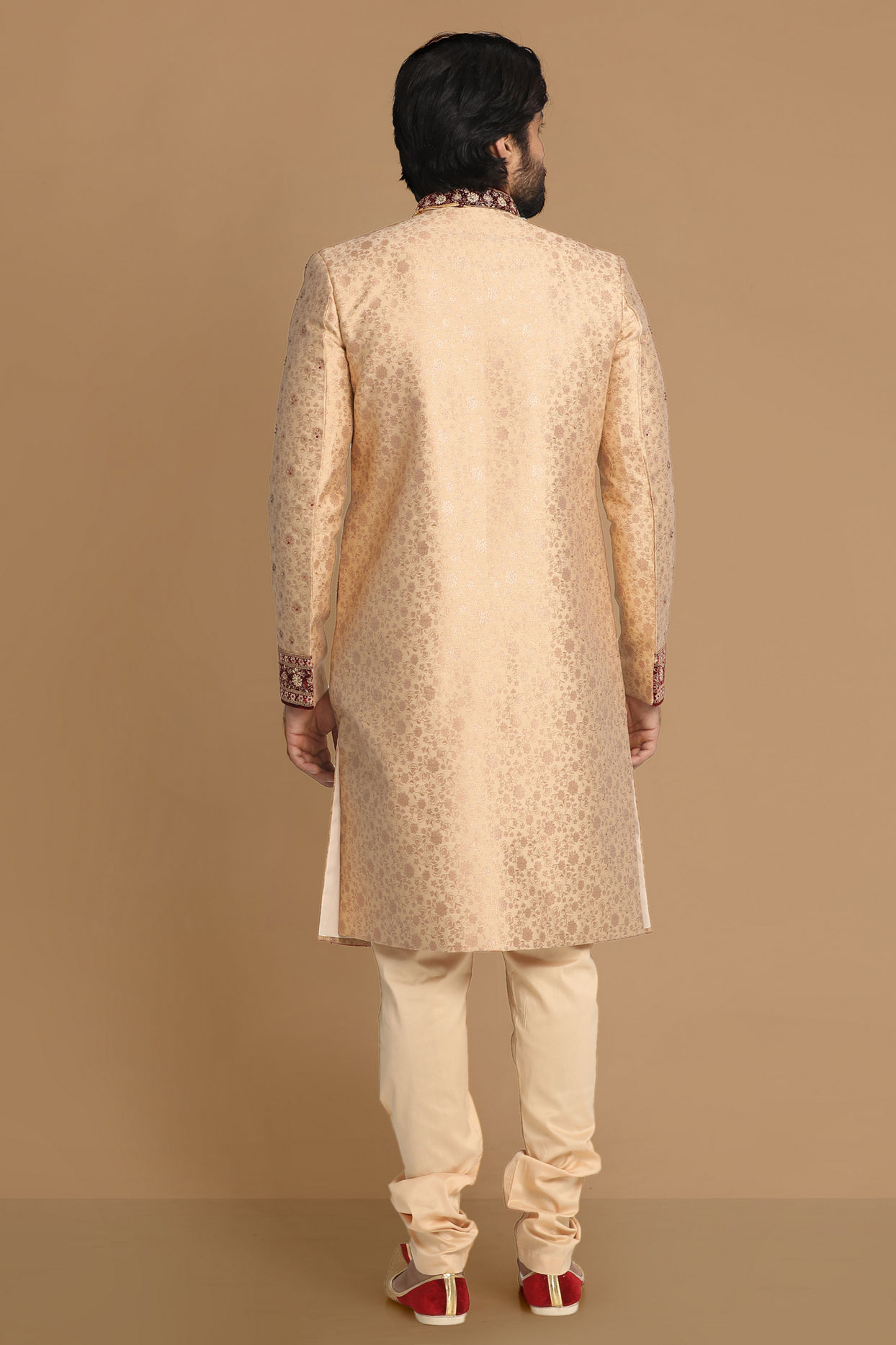 Manyavar Men Regal Fawn Sherwani Set