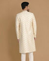 alt message - Manyavar Men Classic Cream Sherwani Suit image number 2