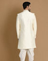 Manyavar Men Luxe Cream Indo Western Set