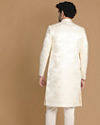 alt message - Manyavar Men Enchanting Cream Sherwani image number 3