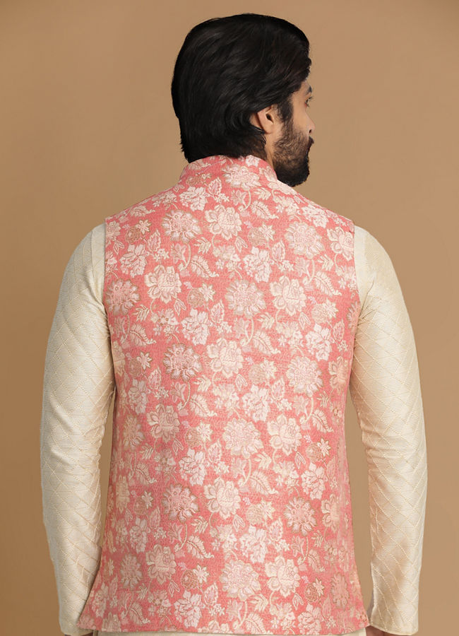 Manyavar Men Elegant Gajaree Jacket