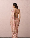 Mohey Women Pink Floral Printed Saree