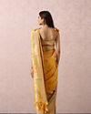 Mohey Women Yellow Art Silk Saree With Multicoloured Self Design