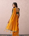 Mustard Yellow Embellished Saree image number 2