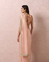 Mohey Women Light Pink Organza Saree