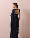 Indigo Blue Georgette Saree image number 2