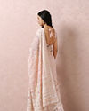 Mohey Women Peach Embroidered Saree