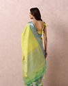 Mohey Women Green Printed Saree image number 2