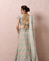 Light Pista Embellished Bridal Lehenga image number 3