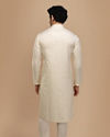 alt message - Manyavar Men Elegant Cream Kurta Set image number 2