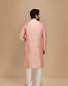 Manyavar Men Modish Light Pink Kurta Set