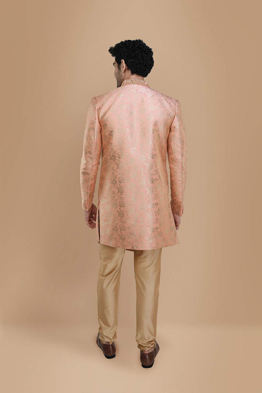 Manyavar Men Impressive Gajaree Indo Western Set