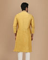 Manyavar Men Vivacious Orange Kurta Set